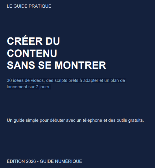 CRÉER DU CONTENU SANS SE MONTRER